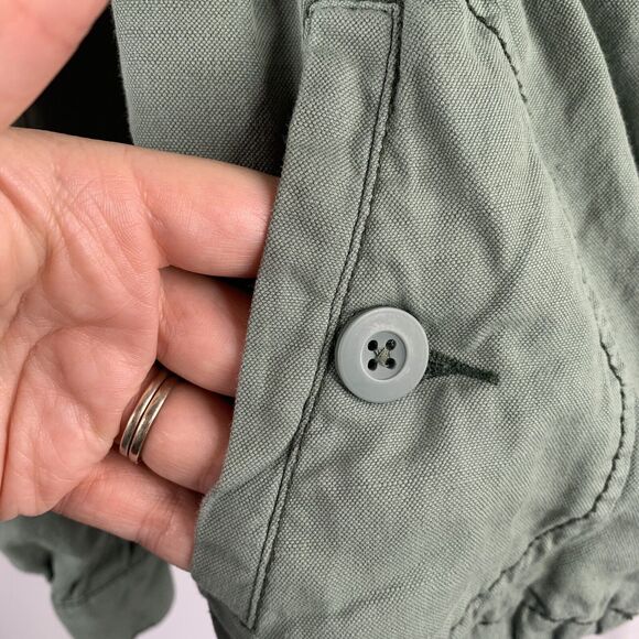 Anthro Daughters Of The Liberation Size 8 Military Utility Jacket Army Green - Picture 4 of 10